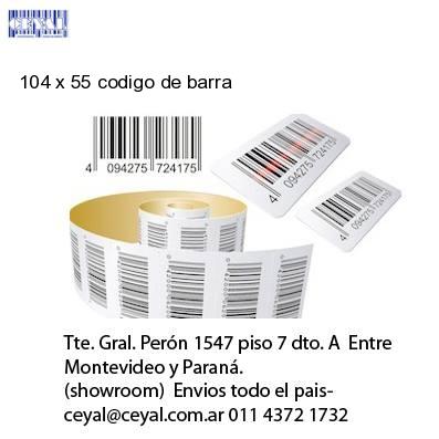 104 x 55 codigo de barra