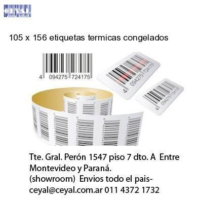 105 x 156 etiquetas termicas congelados