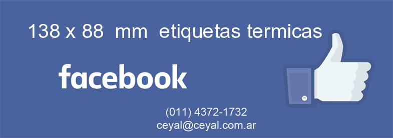 138 x 88  mm  etiquetas termicas
