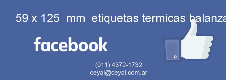 59 x 125  mm  etiquetas termicas balanzas