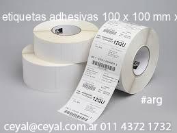 etiquetas adhesivas 100 x 100 mm x mm