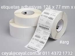 etiquetas adhesivas 124 x 77 mm x mm