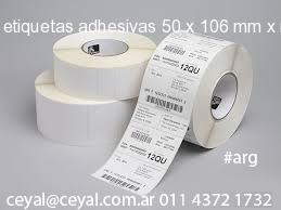 etiquetas adhesivas 50 x 106 mm x mm