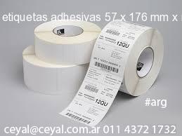 etiquetas adhesivas 57 x 176 mm x mm