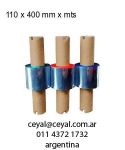 110 x 400 mm x mts