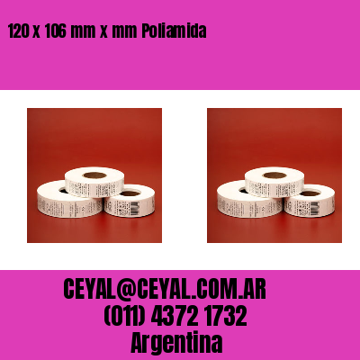 120 x 106 mm x mm Poliamida