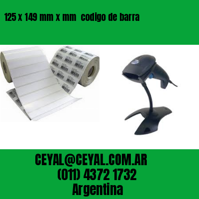 125 x 149 mm x mm  codigo de barra