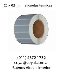 128 x 62  mm  etiquetas termicas