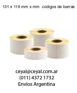 131 x 116 mm x mm  codigos de barras