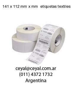 141 x 112 mm x mm  etiquetas textiles