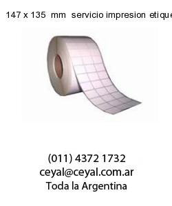 147 x 135  mm  servicio impresion etiquetas correlativas