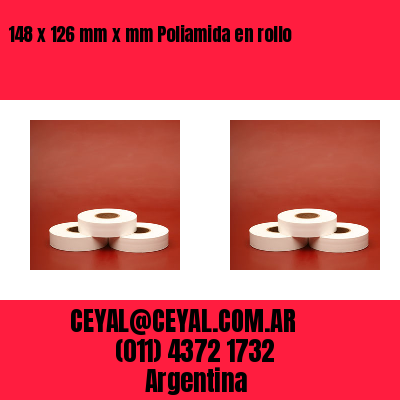 148 x 126 mm x mm Poliamida en rollo