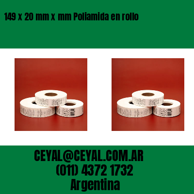 149 x 20 mm x mm Poliamida en rollo