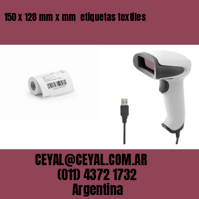 150 x 128 mm x mm  etiquetas textiles