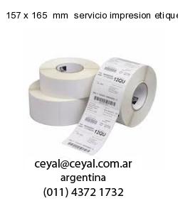 157 x 165  mm  servicio impresion etiquetas offset
