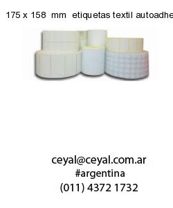 175 x 158  mm  etiquetas textil autoadhesivas