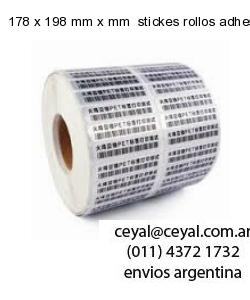 178 x 198 mm x mm  stickes rollos adhesivos