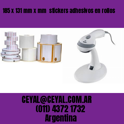 185 x 131 mm x mm  stickers adhesivos en rollos