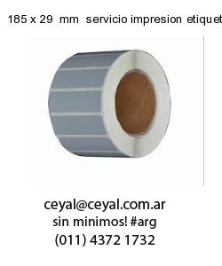 185 x 29  mm  servicio impresion etiquetas offset