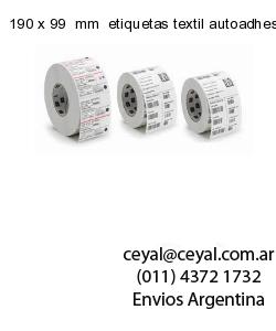 190 x 99  mm  etiquetas textil autoadhesivas