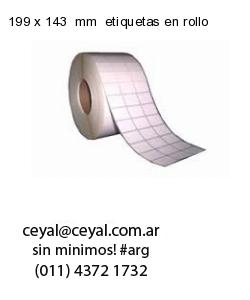 199 x 143  mm  etiquetas en rollo