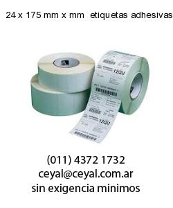 24 x 175 mm x mm  etiquetas adhesivas redondas