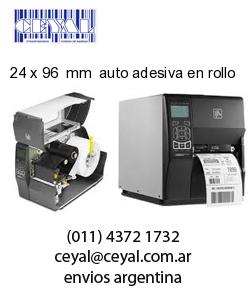 24 x 96  mm  auto adesiva en rollo