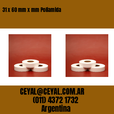 31 x 60 mm x mm Poliamida