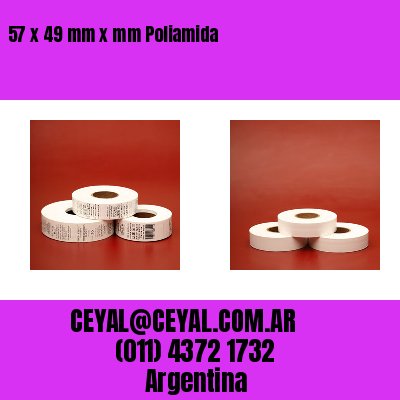 57 x 49 mm x mm Poliamida
