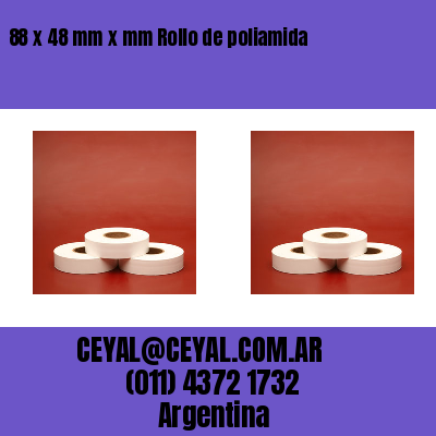 88 x 48 mm x mm Rollo de poliamida