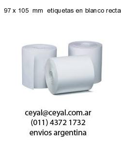 97 x 105  mm  etiquetas en blanco rectangulares