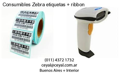 Consumibles Zebra etiquetas   ribbon