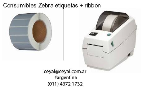 Consumibles Zebra etiquetas   ribbon