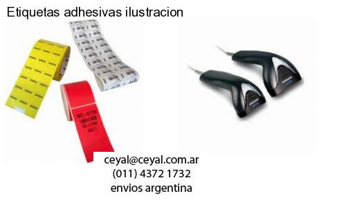 Etiquetas adhesivas ilustracion