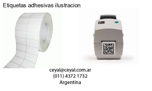 Etiquetas adhesivas ilustracion