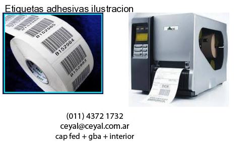 Etiquetas adhesivas ilustracion