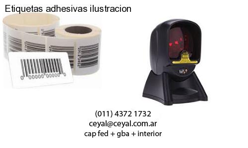 Etiquetas adhesivas ilustracion