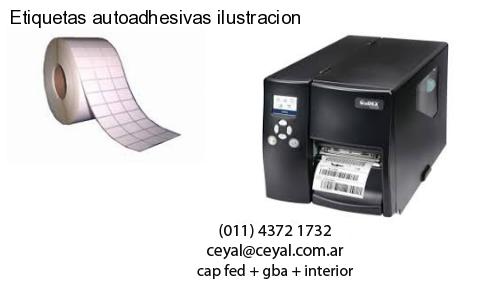Etiquetas autoadhesivas ilustracion