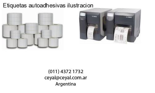 Etiquetas autoadhesivas ilustracion