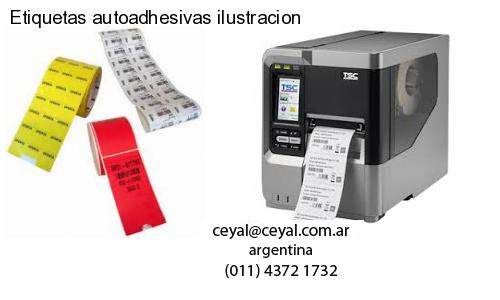 Etiquetas autoadhesivas ilustracion