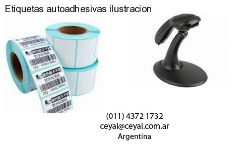 Etiquetas autoadhesivas ilustracion