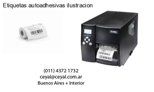 Etiquetas autoadhesivas ilustracion