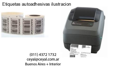 Etiquetas autoadhesivas ilustracion