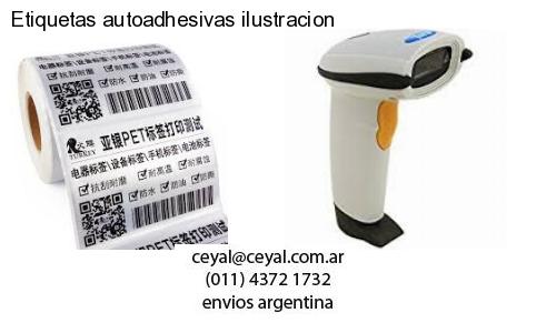Etiquetas autoadhesivas ilustracion