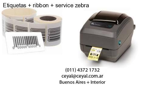 Etiquetas   ribbon   service zebra