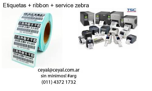 Etiquetas   ribbon   service zebra