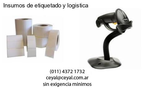 Insumos de etiquetado y logistica