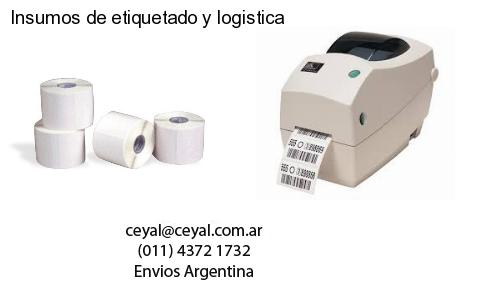 Insumos de etiquetado y logistica