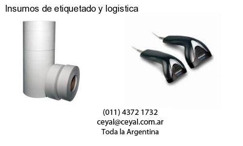 Insumos de etiquetado y logistica