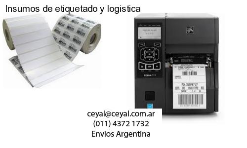 Insumos de etiquetado y logistica